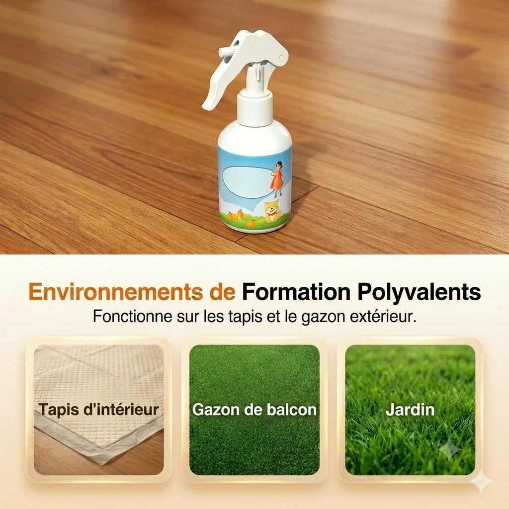 Ce spray attire votre chien ou votre chat au bon endroit