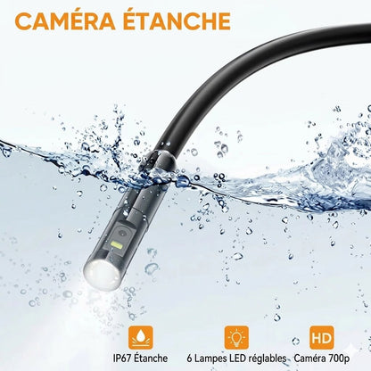 Caméra endoscope universelle 3-en-1 avec sonde étanche IP67