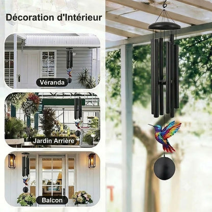 Carillon commémoratif vintage en métal pour le jardin