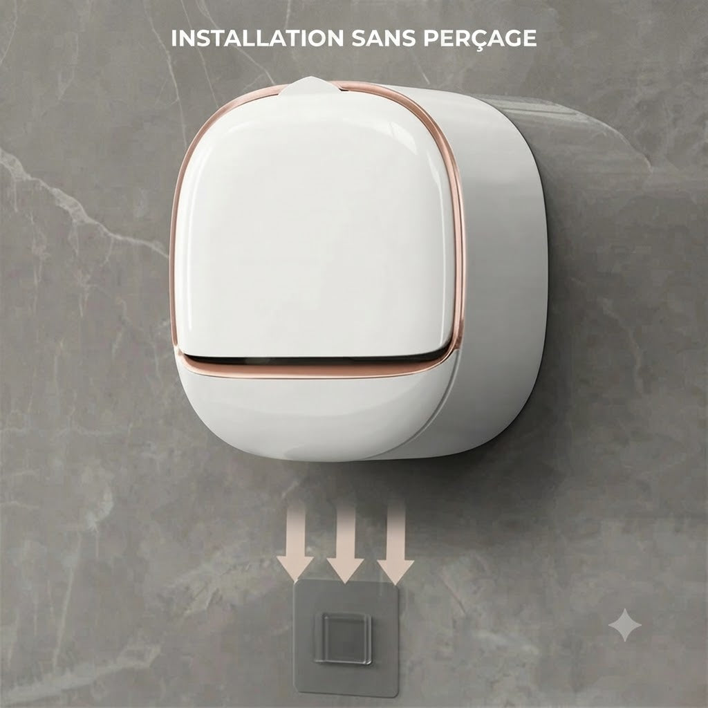 Porte-savon étanche à fixation murale