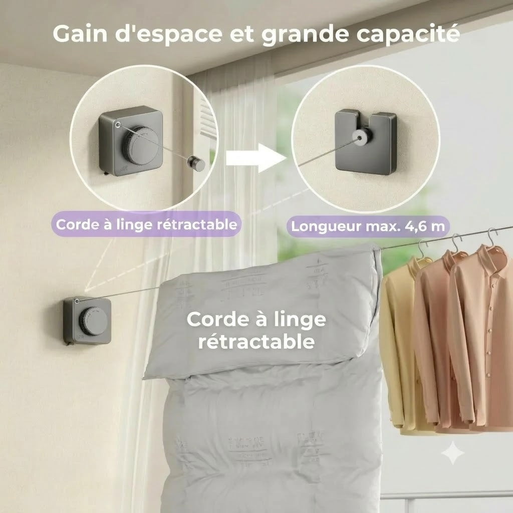 Corde à Linge Compacte