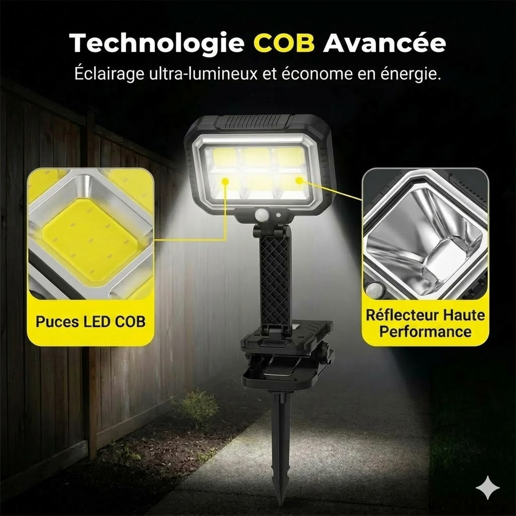 Lampe solaire d'extérieur – clipsez-la et votre jardin brille gratuitement !