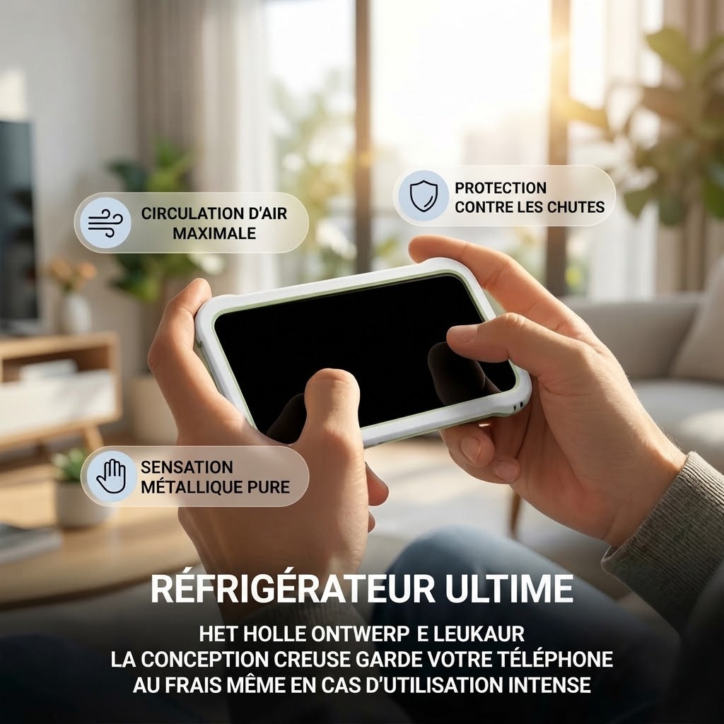 Coque bumper pour iPhone avec dissipation thermique