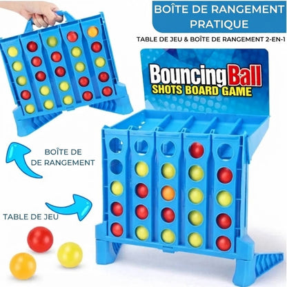 Jeu de rebond 4 en ligne avec balles
