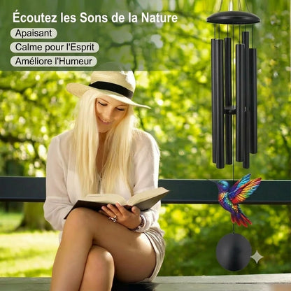Carillon commémoratif vintage en métal pour le jardin