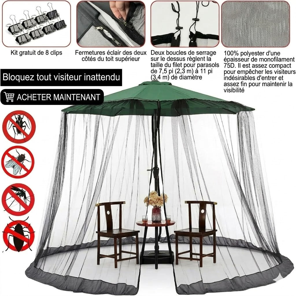 Écran de table pour parasol