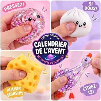 Calendrier surprise Squishiverse avec squishies