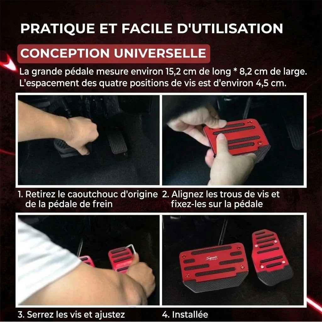Repose-pieds antidérapants pour voiture