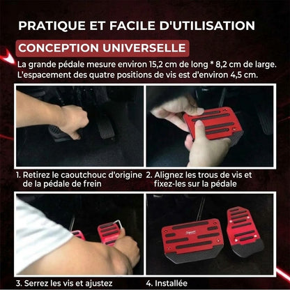 Repose-pieds antidérapants pour voiture