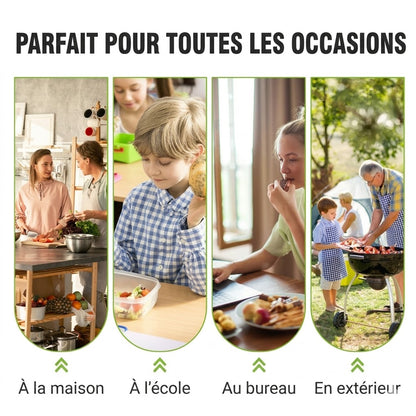Sachets fraîcheur réutilisables en aluminium avec fermeture hermétique (lot de 10)