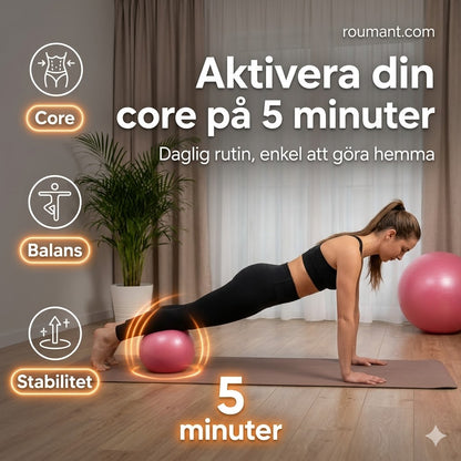 Ballon de pilates 15 cm – anti-éclatement, antidérapant en nid d'abeille, portable