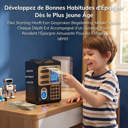 Tirelire distributeur automatique pour enfants avec mot de passe
