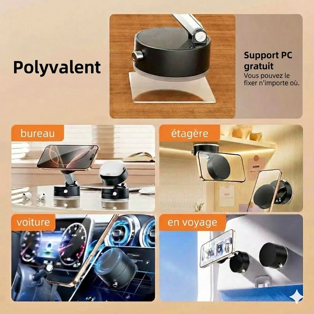 Support de téléphone portable magnétique pliable et portable