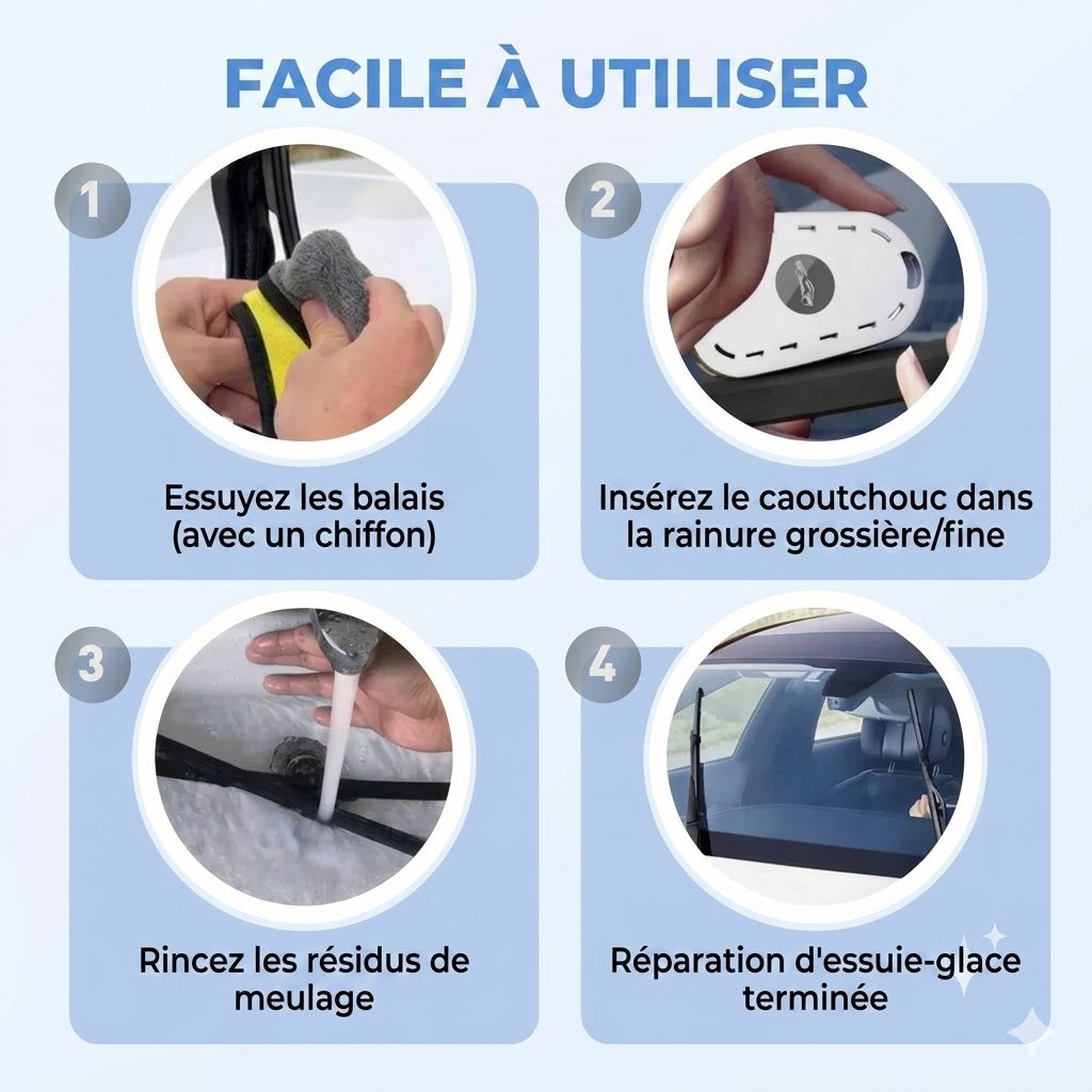 Rénovateur d'Essuie-Glace Universel – Répare les Balais Usés en 30 Secondes