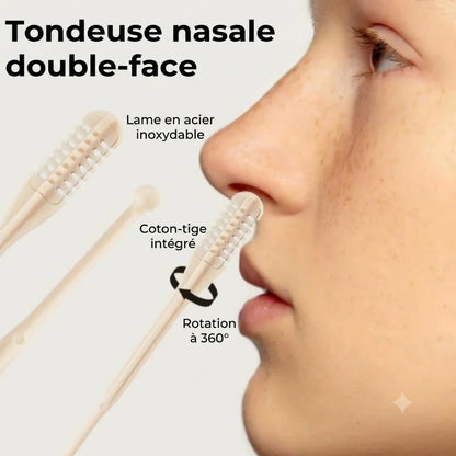 Tondeuse manuelle pour poils du nez et des oreilles – lot de 10