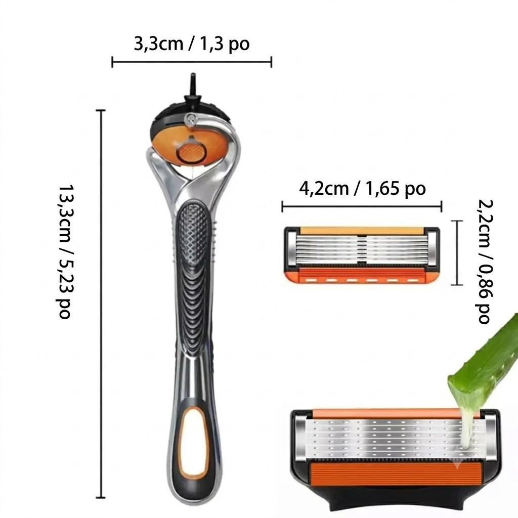 ProShave 6 – Lames de rasoir à 6 lames en pack de 24/48 pièces