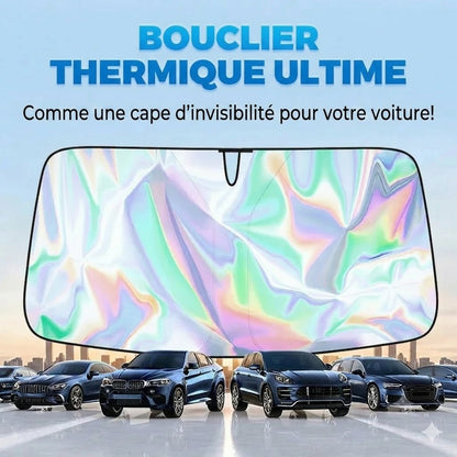 Pare-soleil pour voiture avec revêtement réfléchissant en aluminium contre la chaleur extrême