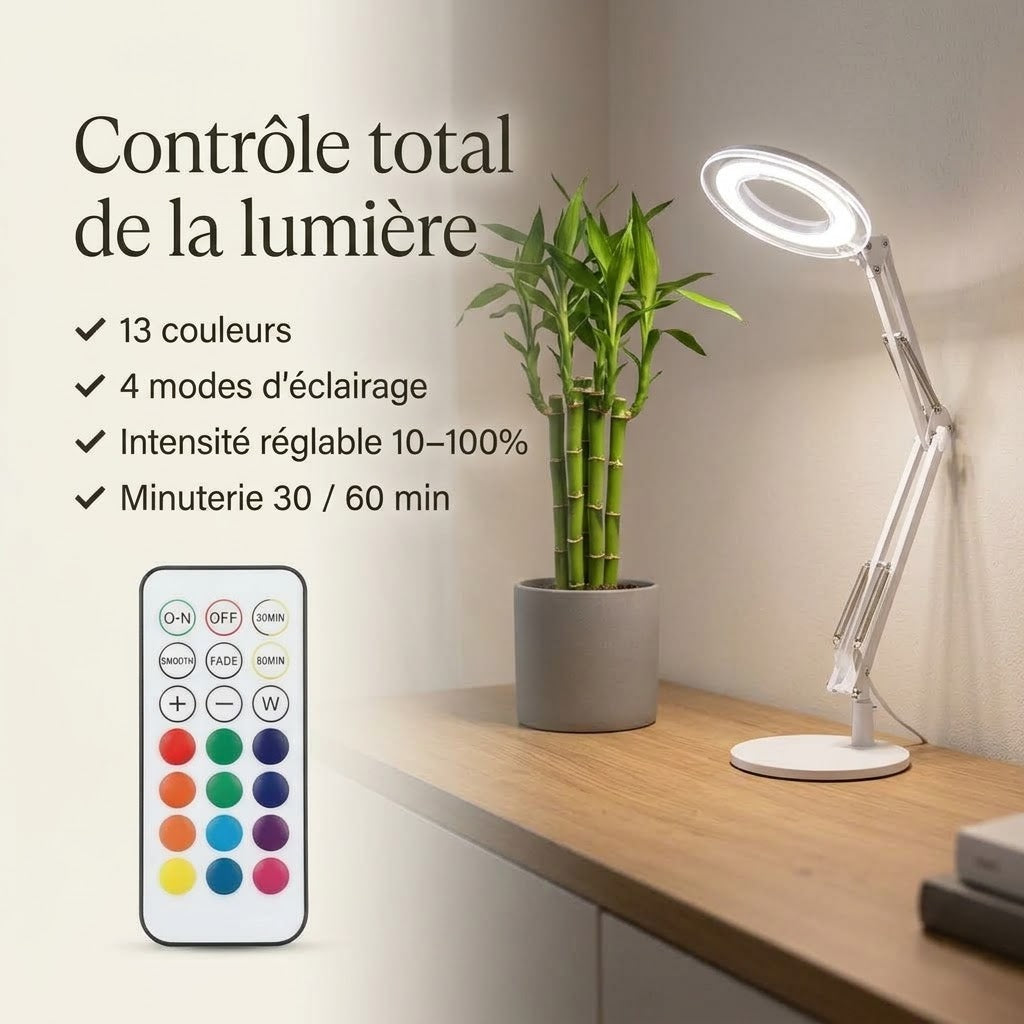Éclairage sans fil pour plantes avec télécommande