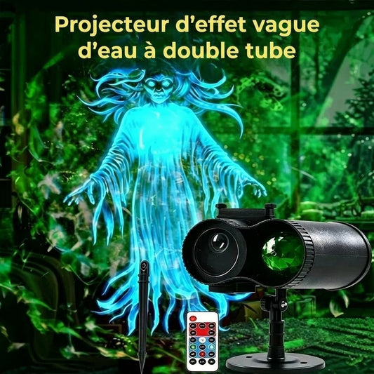 Projecteur Halloween avec 10 motifs de projection HD