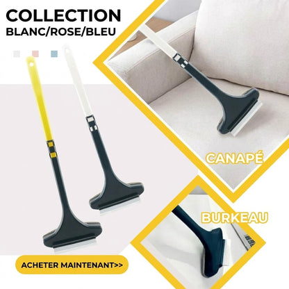 Brosse multifonction 2-en-1 pour vitres et moustiquaires