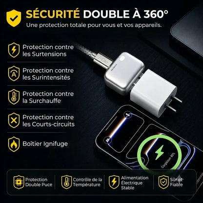 Adaptateur de charge avec arrêt automatique et protection contre la surcharge