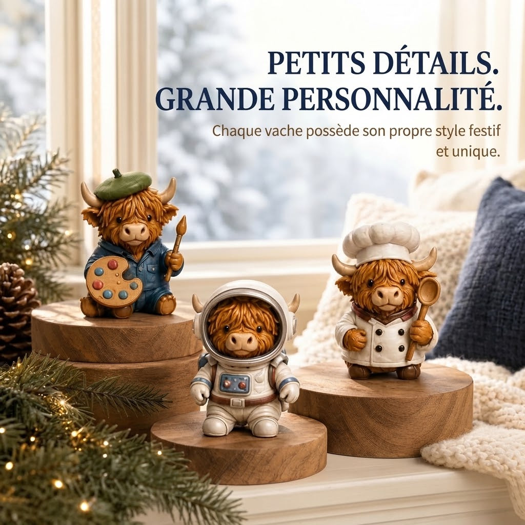 Calendrier de l’Avent 4 jours avec vache Highland