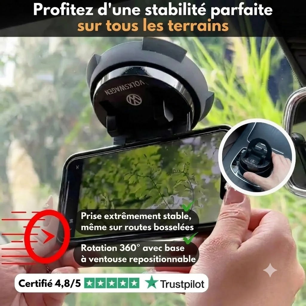 T80 Pro support de téléphone rotatif personnalisé pour voiture