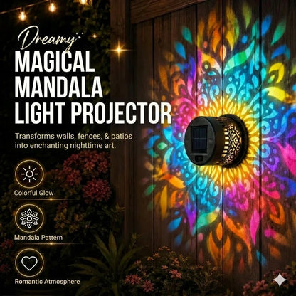 Lampe solaire Mandala – superbe projection & étanche IP65