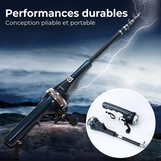Canne à pêche télescopique compacte