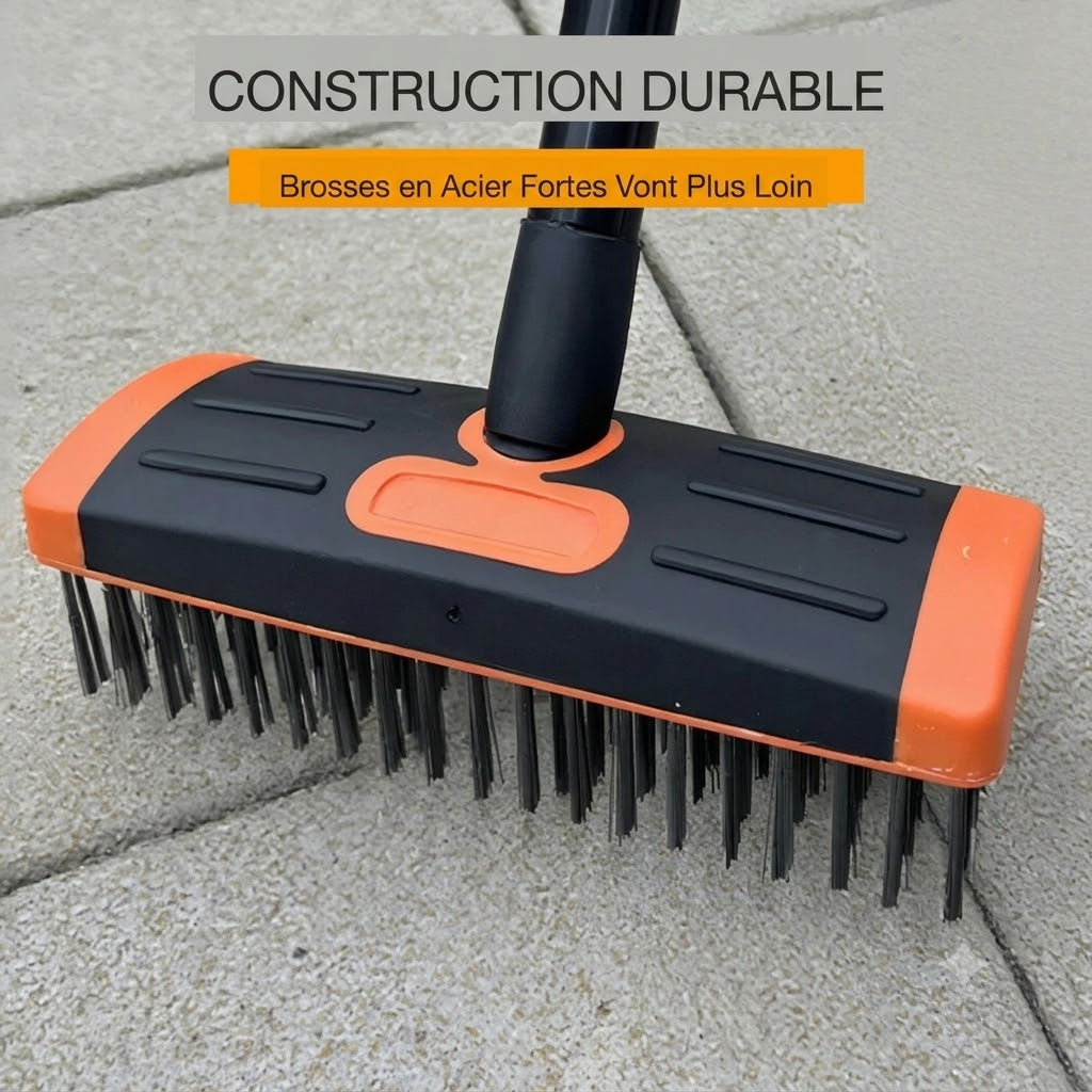 Brosse à joints 3-en-1 pour terrasse et allée
