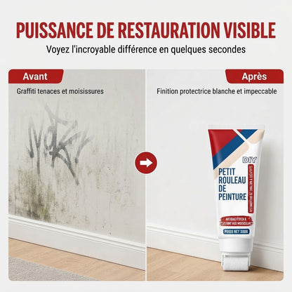 Pâte de réparation murale étanche avec rouleau