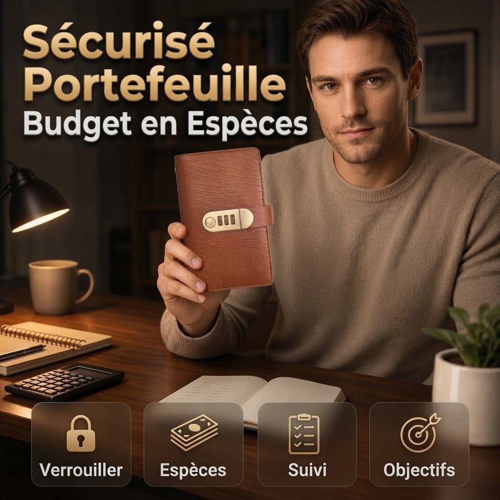 Classeur d’épargne avec serrure à code pour argent liquide