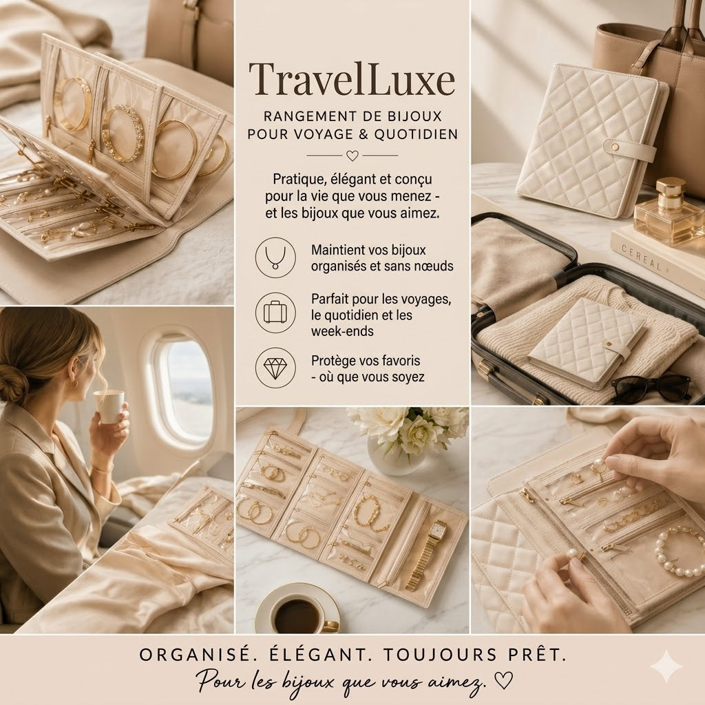 Boîte À Bijoux TravelLuxe – Compacte Et Toujours Organisée