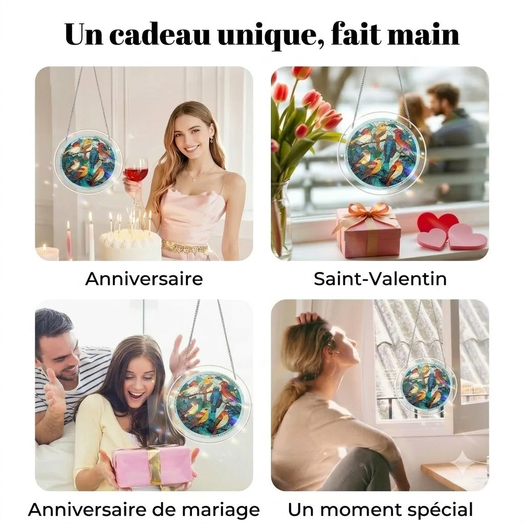 Puzzle Suspendu en Acrylique avec Attrape-Soleil de 83 Pièces