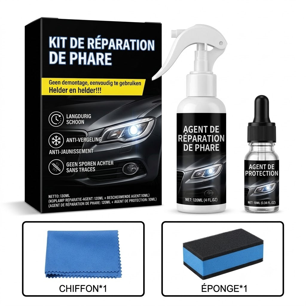 Kit de restauration pour phares de voiture
