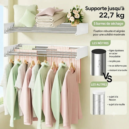 Séchoir à linge pliable et gain de place AirFold