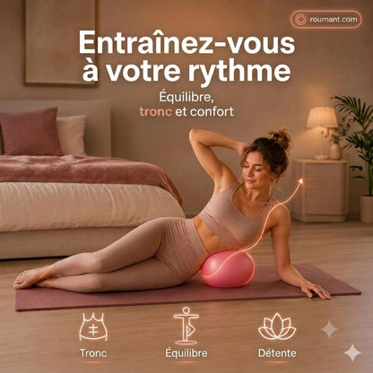 Ballon de pilates 15 cm – anti-éclatement, antidérapant en nid d'abeille, portable