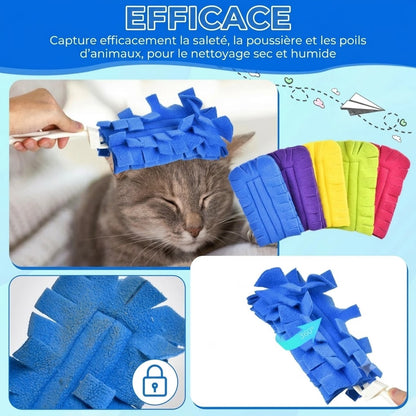 Lot de chiffons à poussière réutilisables en polaire