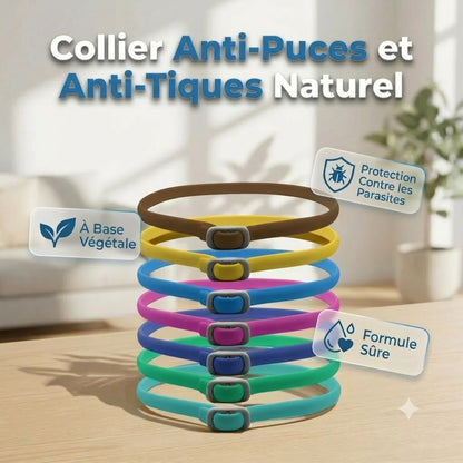 Collier anti-puces et anti-tiques pour animaux de compagnie