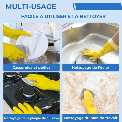 Lot de 10 chiffons abrasifs réutilisables
