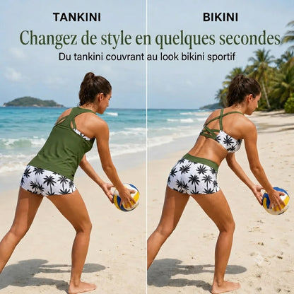 Ensemble Tankini Effet Ventre Plat