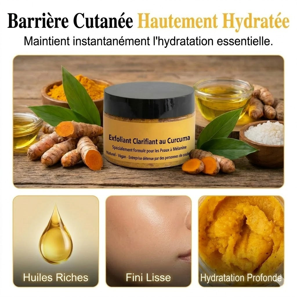 Gommage Corporel au Curcuma – Stimule la Peau avec une Exfoliation Douce et une Hydratation Intense