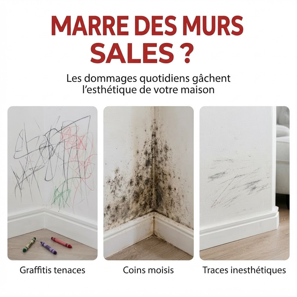 Pâte de réparation murale étanche avec rouleau