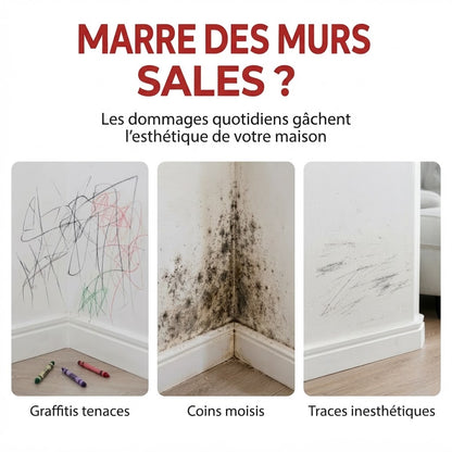 Pâte de réparation murale étanche avec rouleau