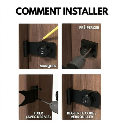 Serrure à Combinaison pour Armoires et Portes