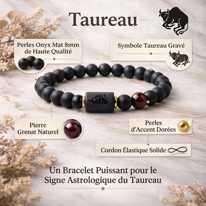 Bracelet en perles avec signe du zodiaque
