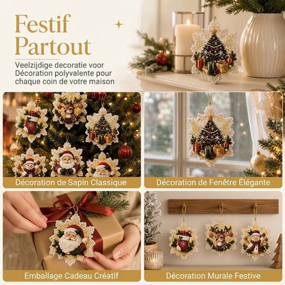 Kit créatif DIY de boules de Noël avec perles et acrylique