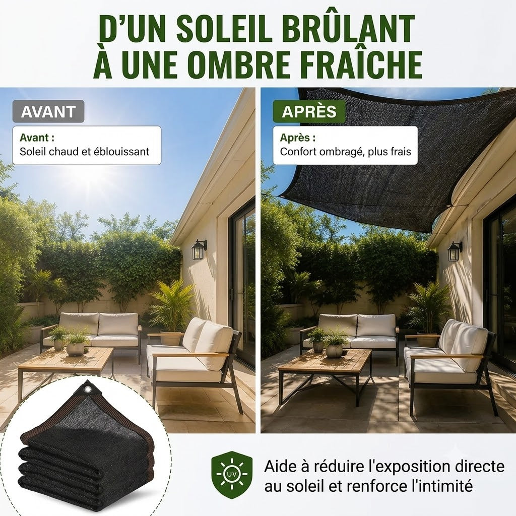 Filet brise-vue anti-soleil