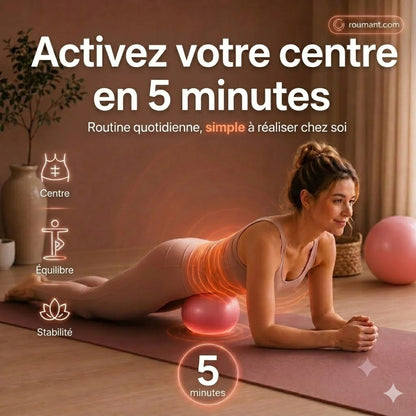 Ballon de pilates 15 cm – anti-éclatement, antidérapant en nid d'abeille, portable