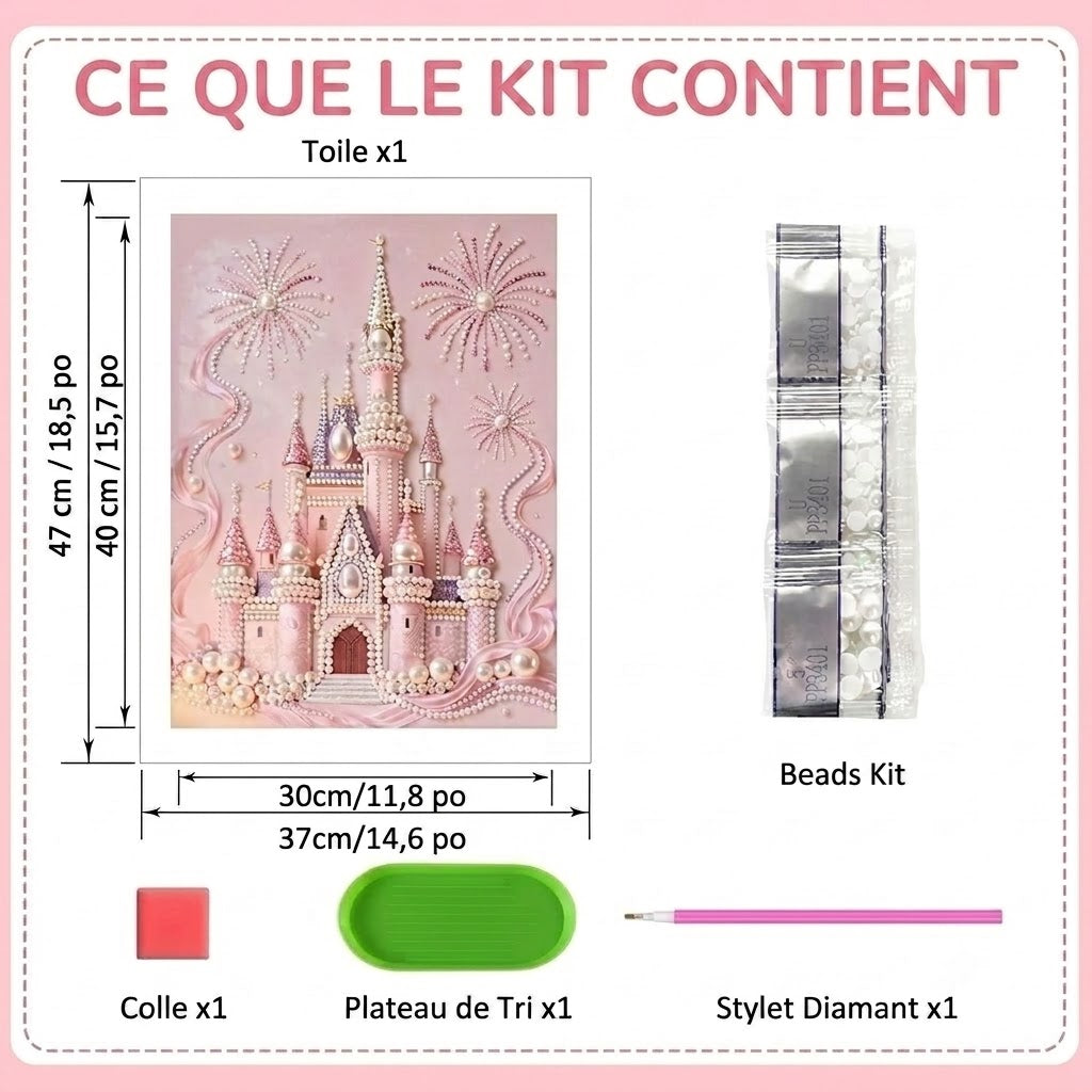 Kit de diamond painting avec plusieurs motifs